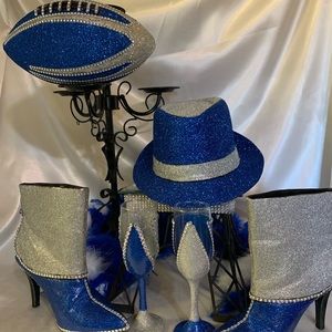 Shoes, Hat, Champagne Glasses